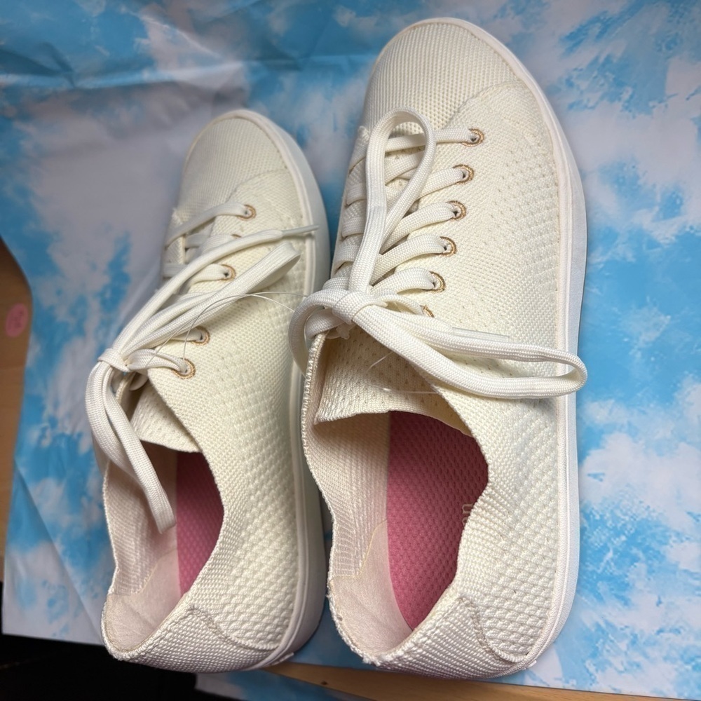 L.L bean Womens Eco Bay Knit Lace up Sneakers size 9 Medium - Picture 5 of 13